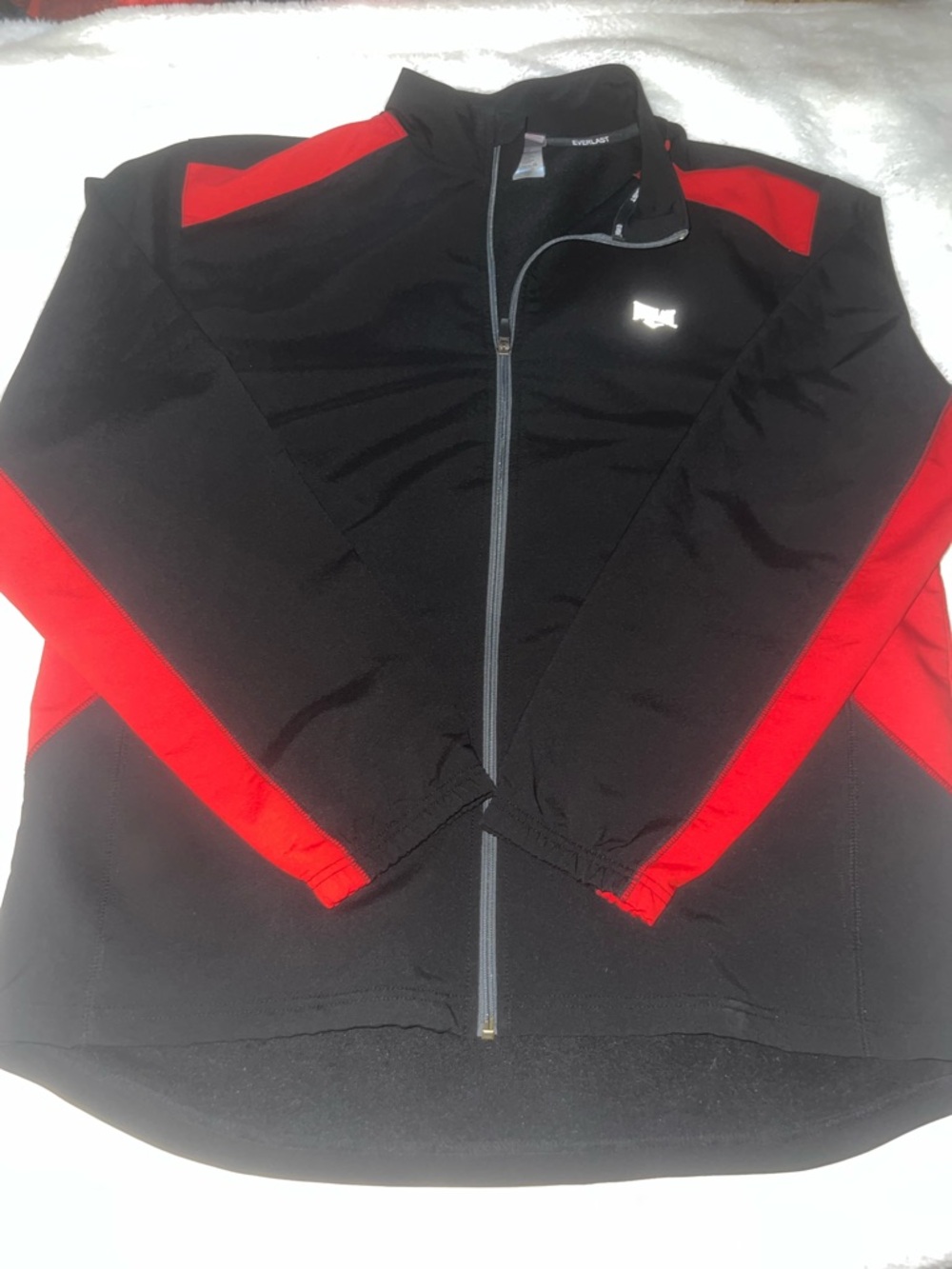 Everlast Black and Red Windbreaker Jacket